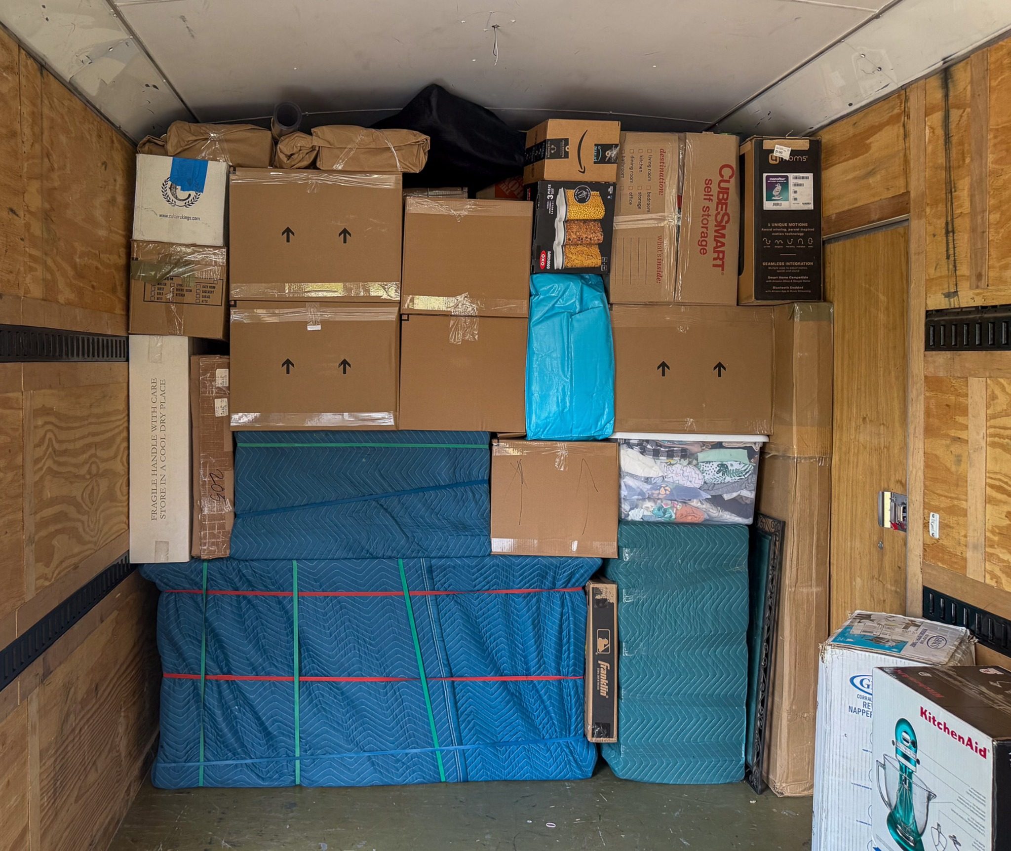 Custom wood crate built for a high value item by DFW movers